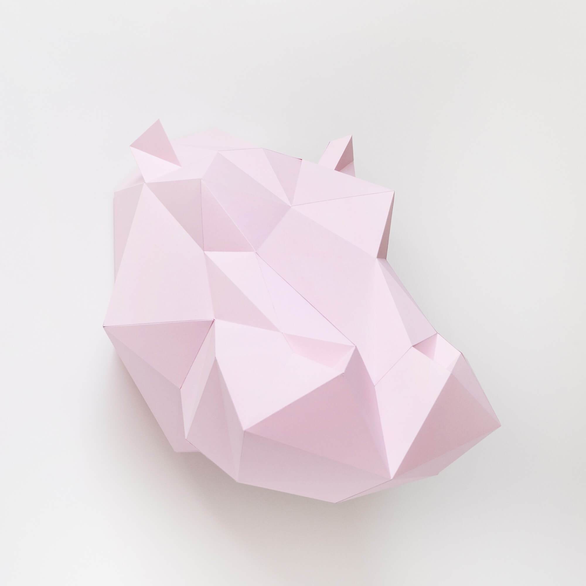 Paper Hippo - Trophée en papier Assembli